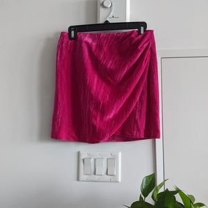 Topshop velvet mini skirt